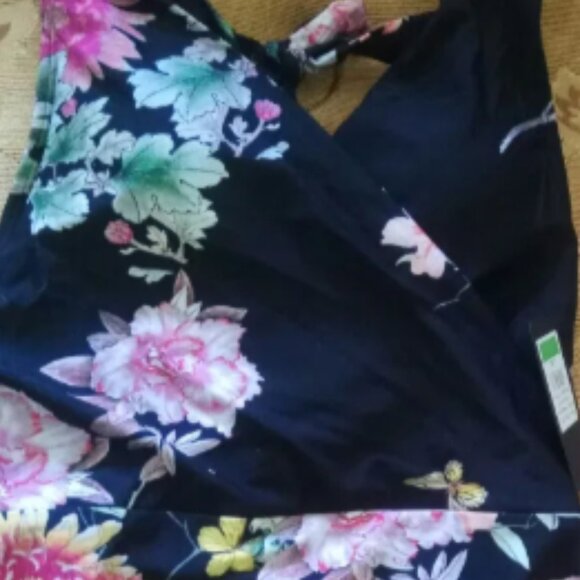 Brand New Rachel by Rachel Roy One-Piece Navy Floral Swimsuit - Picture 7 of 12